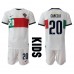 Billige Portugal Joao Cancelo #20 Bortetrøye Barn VM 2022 Kortermet (+ korte bukser)